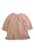 A Peach Long Sleeve Dresses from Dôen in size 4T for girl. (Back View)
