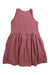 A Burgundy Sleeveless Dresses from Bonton in size 6T for girl. (Back View)