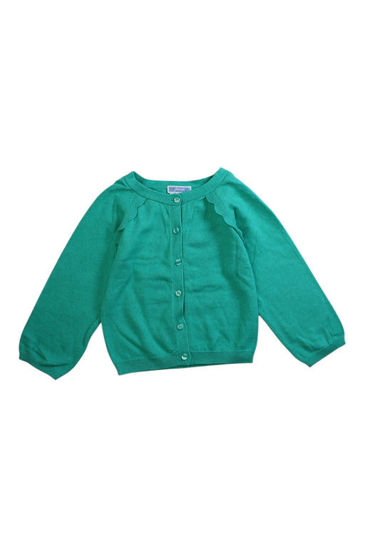 A Green Cardigans from Jacadi in size 3T for girl. (Front View)