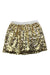 A Gold Short Skirts from Crewcuts in size 4T for girl. (Front View)