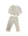 A White Pyjama Sets from Bout'Chou in size 12-18M for girl. (Front View)