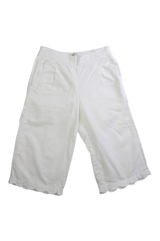 A White Casual Pants from Hope & Henry in size 5T for girl. (Front View)