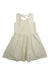 A Ivory Sleeveless Rompers from Hope & Henry in size 4T for girl. (Front View)