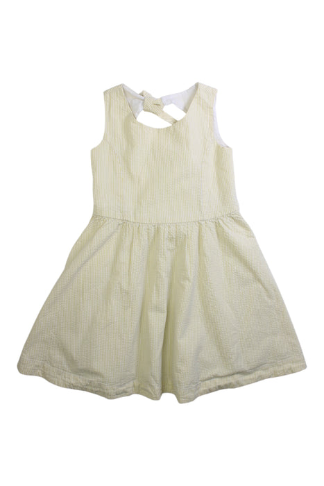 A Ivory Sleeveless Rompers from Hope & Henry in size 4T for girl. (Front View)