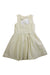 A Ivory Sleeveless Rompers from Hope & Henry in size 4T for girl. (Back View)