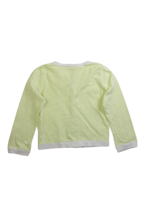 A Yellow Cardigans from Bonpoint in size 2T for girl. (Back View)