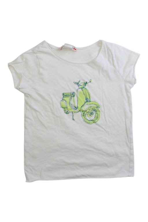 A White Short Sleeve T Shirts from Bonpoint in size 4T for girl. (Front View)