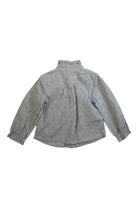 A Blue Long Sleeve Tops from Louis Louise in size 3T for girl. (Back View)