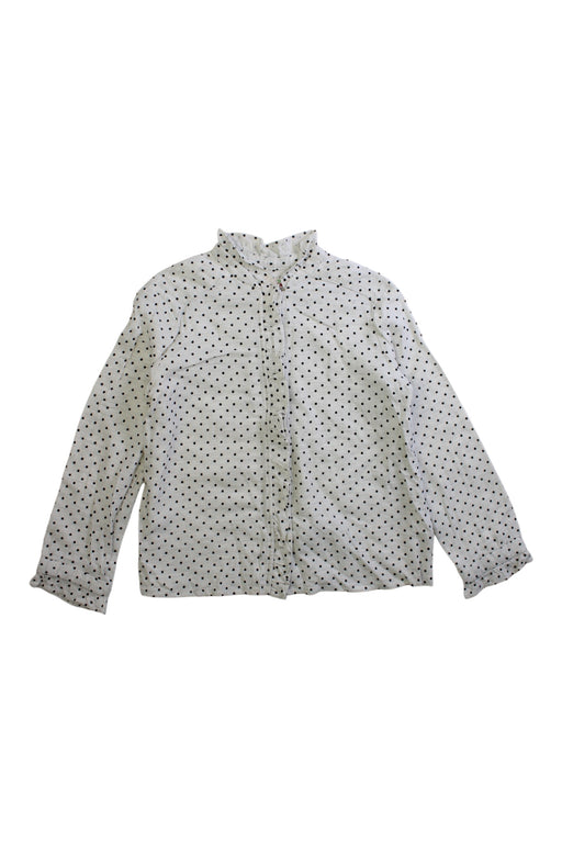 A White Long Sleeve Shirts from Bonpoint in size 6T for girl. (Front View)
