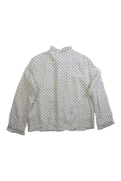 A White Long Sleeve Shirts from Bonpoint in size 6T for girl. (Back View)