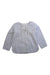 A Blue Long Sleeve Shirts from Zhoe & Tobiah in size 4T for girl. (Front View)
