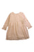 A Peach Long Sleeve Dresses from Olivier London in size 3T for girl. (Front View)