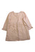 A Peach Long Sleeve Dresses from Olivier London in size 3T for girl. (Back View)