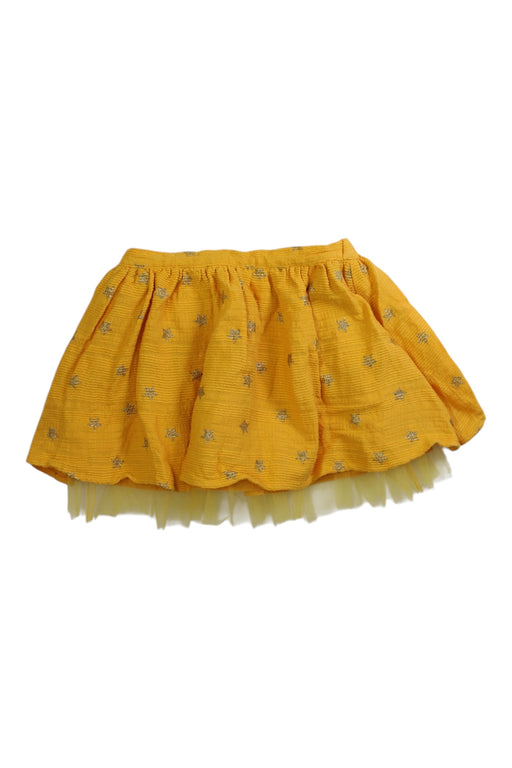 A Yellow Short Skirts from Seed in size 8Y for girl. (Front View)
