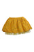 A Yellow Short Skirts from Seed in size 8Y for girl. (Back View)