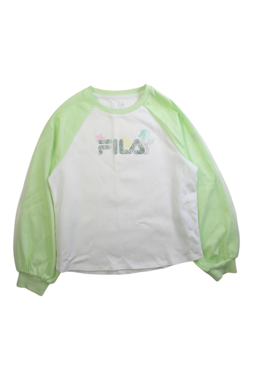 A White Long Sleeve Tops from Fila in size 8Y for girl. (Front View)