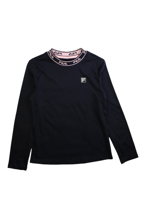 A Black Long Sleeve Tops from Fila in size 8Y for girl. (Front View)