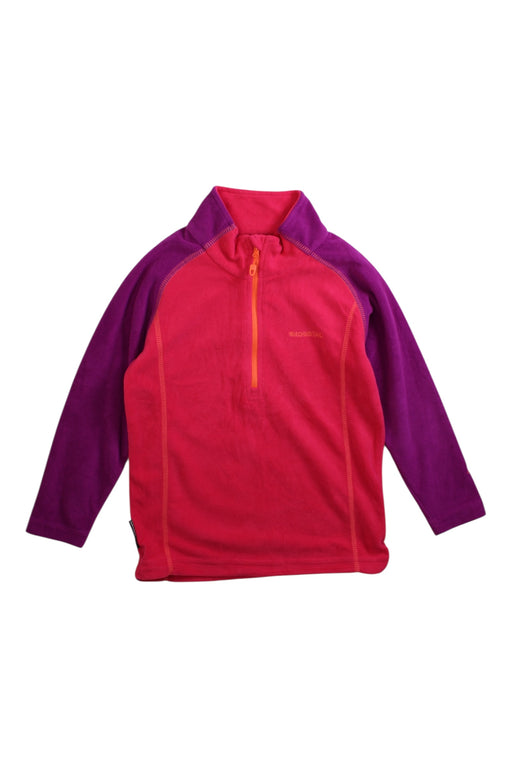 A Pink Zippered Sweatshirts from Skogstad in size 7Y for girl. (Front View)