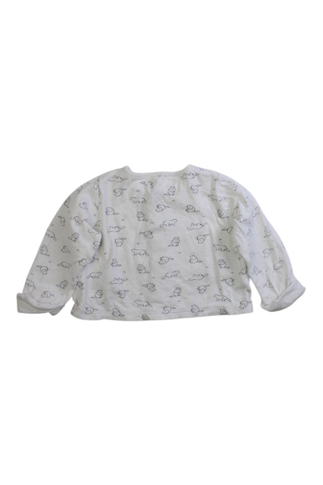 A White Separates from Petit Bateau in size 6-12M for neutral. (Back View)