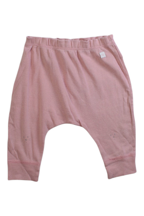 A Pink Casual Pants from Petit Bateau in size 0-3M for girl. (Front View)