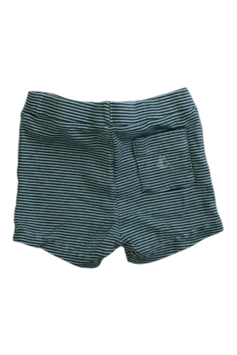A Green Shorts from Petit Bateau in size 0-3M for boy. (Back View)