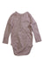 A Pink Long Sleeve Bodysuits from Burrow & Be in size 6-12M for girl. (Back View)