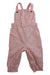 A Pink Long Overalls from Jojo Maman Bébé in size 6-12M for girl. (Front View)