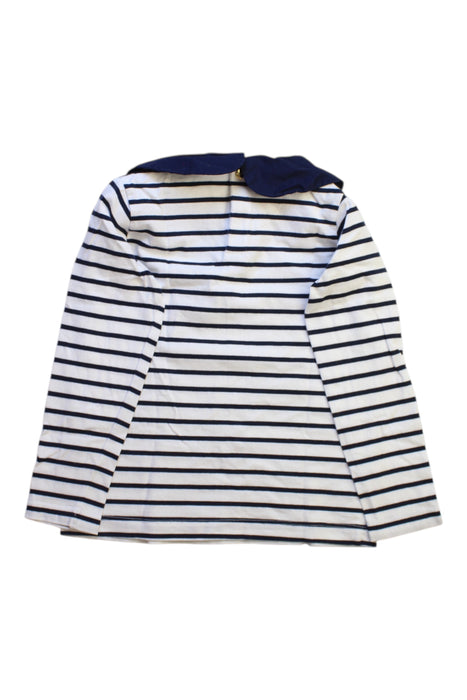 A Navy Long Sleeve Tops from Jacadi in size 6T for girl. (Back View)