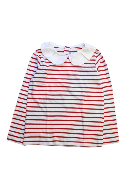 A Red Long Sleeve Tops from Jacadi in size 6T for girl. (Front View)