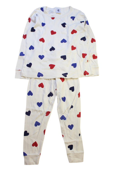 A Multicolour Pyjama Sets from Petit Bateau in size 6T for neutral. (Front View)