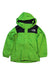 A Green Rain Jackets from The North Face in size 10Y for boy. (Front View)