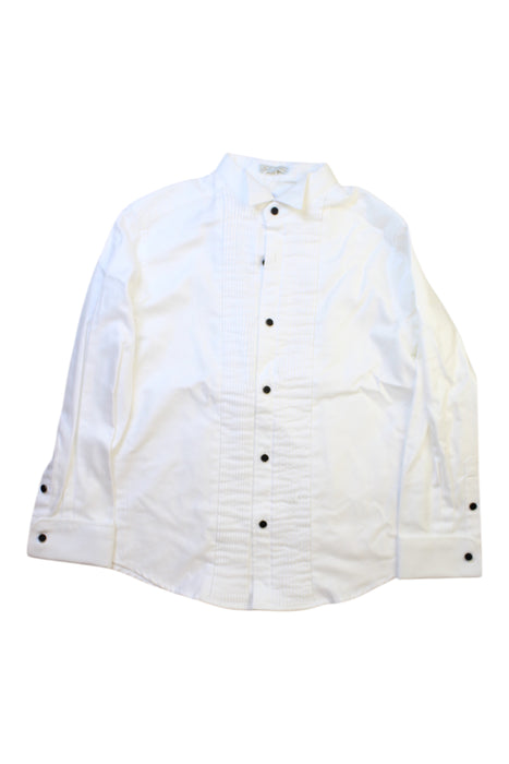 A White Long Sleeve Shirts from Nicholas & Bears in size 10Y for boy. (Front View)