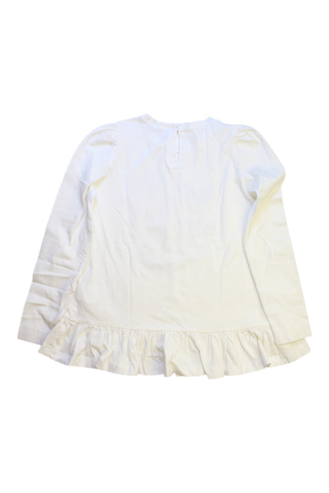 A White Long Sleeve Tops from Monnalisa in size 8Y for girl. (Back View)