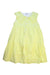 A Yellow Sleeveless Dresses from Paz Rodriguez in size 8Y for girl. (Front View)