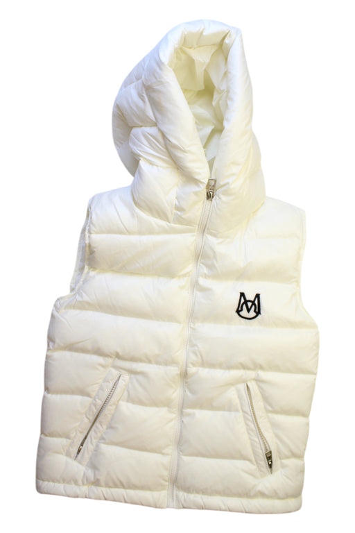 A White Outerwear Vests from Moncler in size 10Y for neutral. (Front View)
