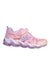 A Pink Sneakers from Skechers in size 7Y for girl. (Front View)