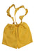 A Yellow Overall Shorts from Orchestra in size 3T for girl. (Back View)