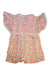 A Pink Short Sleeve Rompers from Louise Misha in size 4T for girl. (Back View)