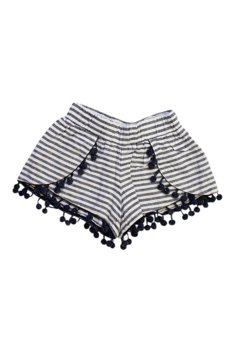 A White Shorts from Seed in size 2T for girl. (Front View)