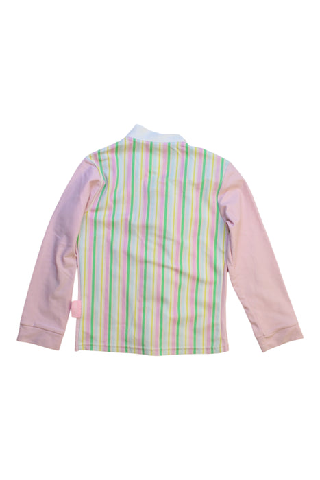 A Pink Rash Guards from Platypus in size 4T for girl. (Back View)