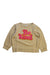 A Beige Sweatshirts from Seed in size 6T for girl. (Front View)