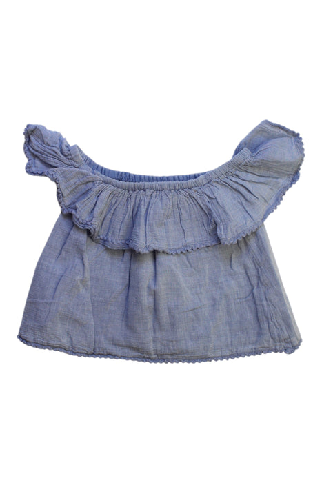 A Blue Sleeveless Tops from Polo Ralph Lauren in size 3T for girl. (Front View)