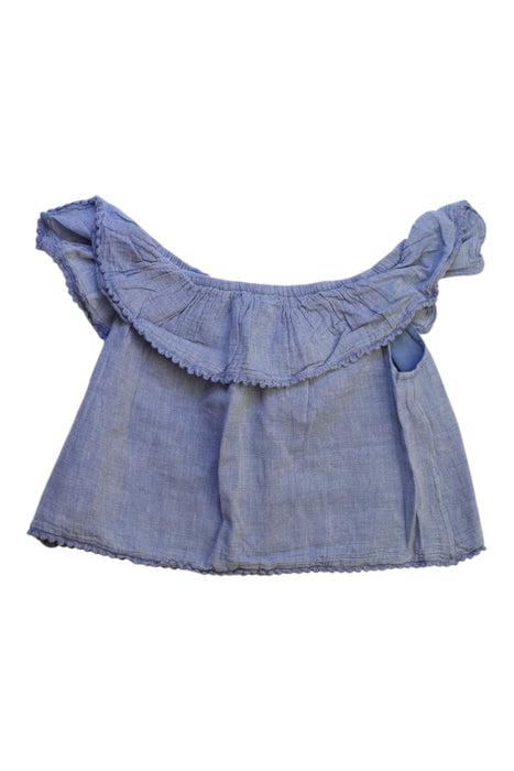 A Blue Sleeveless Tops from Polo Ralph Lauren in size 3T for girl. (Back View)