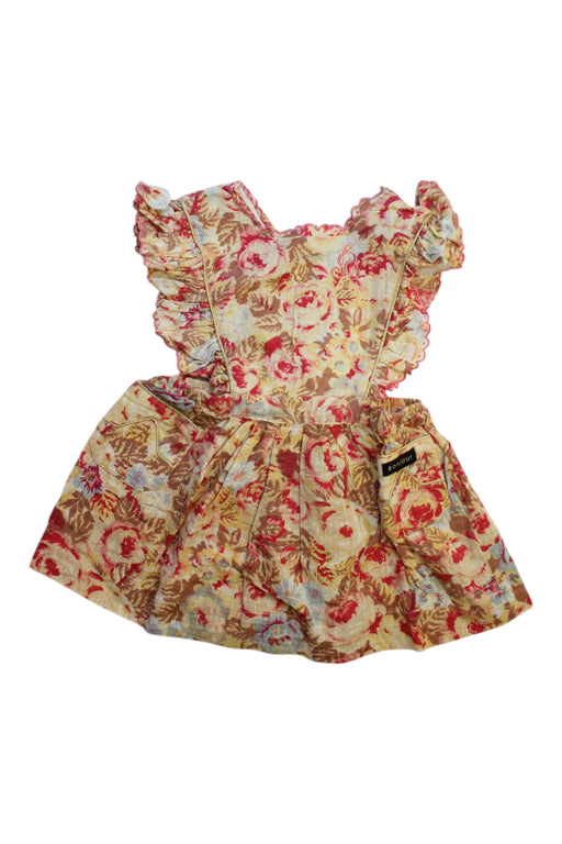 A Multicolour Sleeveless Dresses from Bonjour in size 2T for girl. (Front View)