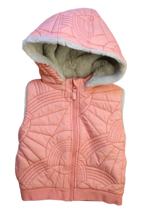 A Pink Puffer/Quilted Jackets from The Bonnie Mob in size 5T for girl. (Front View)