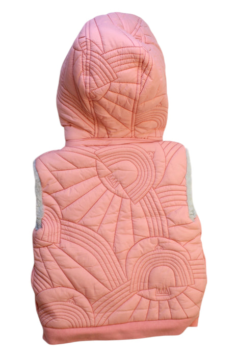 A Pink Puffer/Quilted Jackets from The Bonnie Mob in size 5T for girl. (Back View)