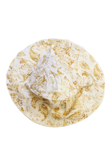A Beige Sun Hats from Babe & Tess in size 3-6M for girl. (Front View)
