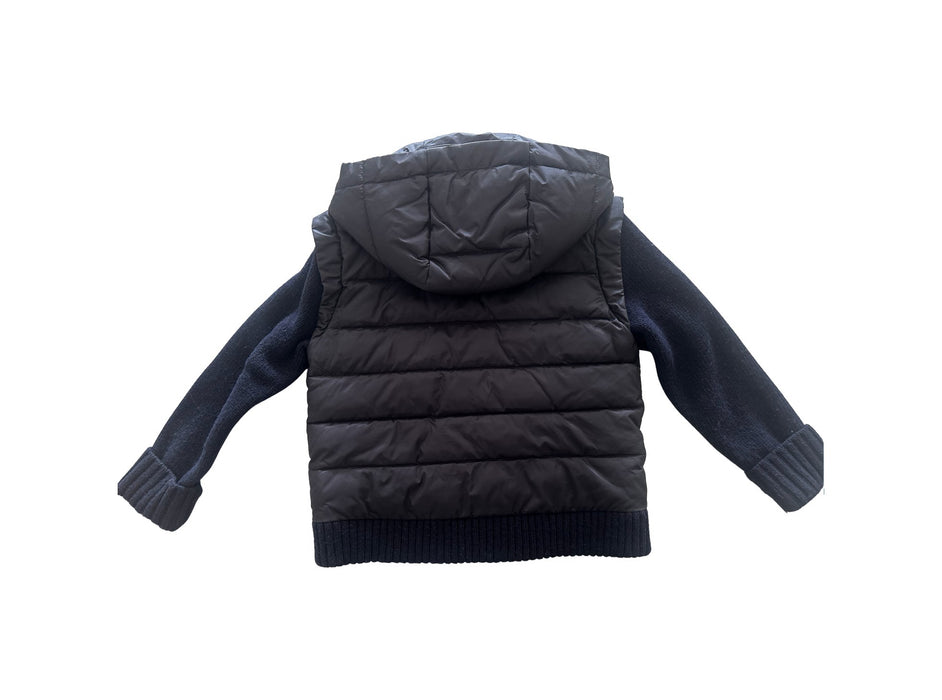A Black Puffer/Quilted Jackets from Bonpoint in size 6T for boy. (Back View)