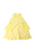 A Yellow Sleeveless Dresses from Il Gufo in size 4T for girl. (Front View)