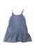 A Blue Sleeveless Dresses from Levi's in size 5T for girl. (Back View)